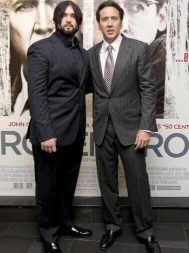 Weston Cage with his father Nicolas Cage